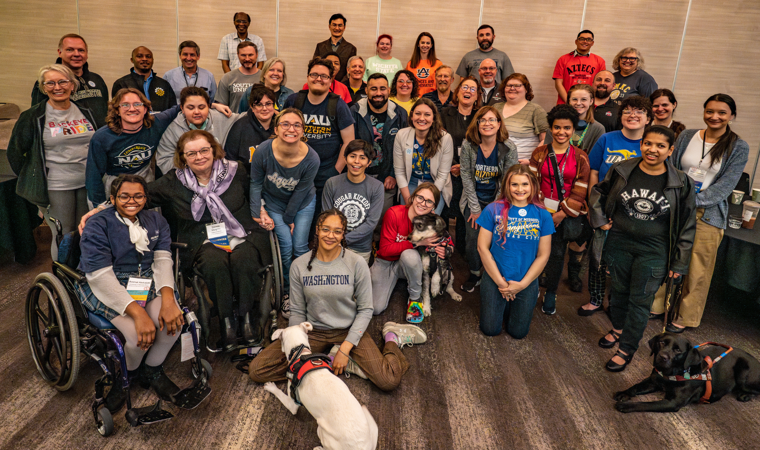 A group photo of people with disabilities